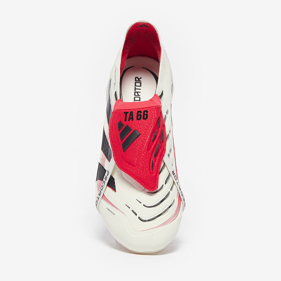 Adidas Predator Elite Tongue FG Football Boots Off White/Core Black/Pure Ruby