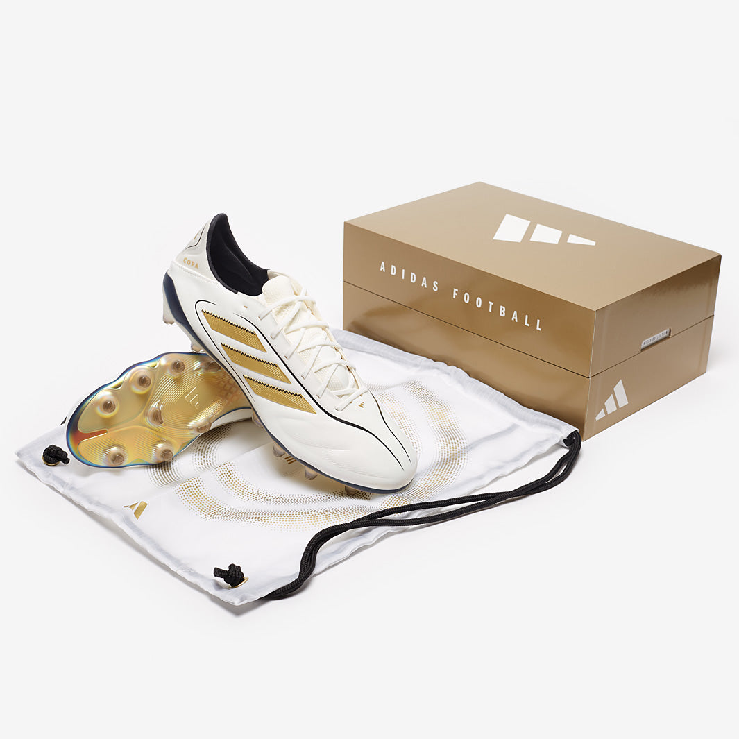 Adidas Copa Pure 3 Elite FG Teaser Football Boots Ftwr White/Matte Gold/Core Black