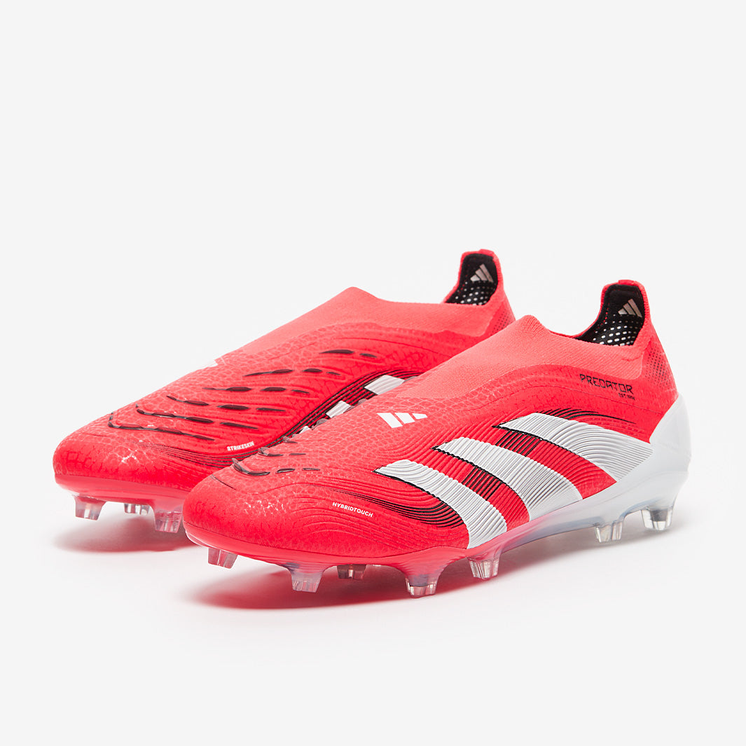 Adidas Predator Elite Laceless FG Football Boots Lucid Red/White/Black