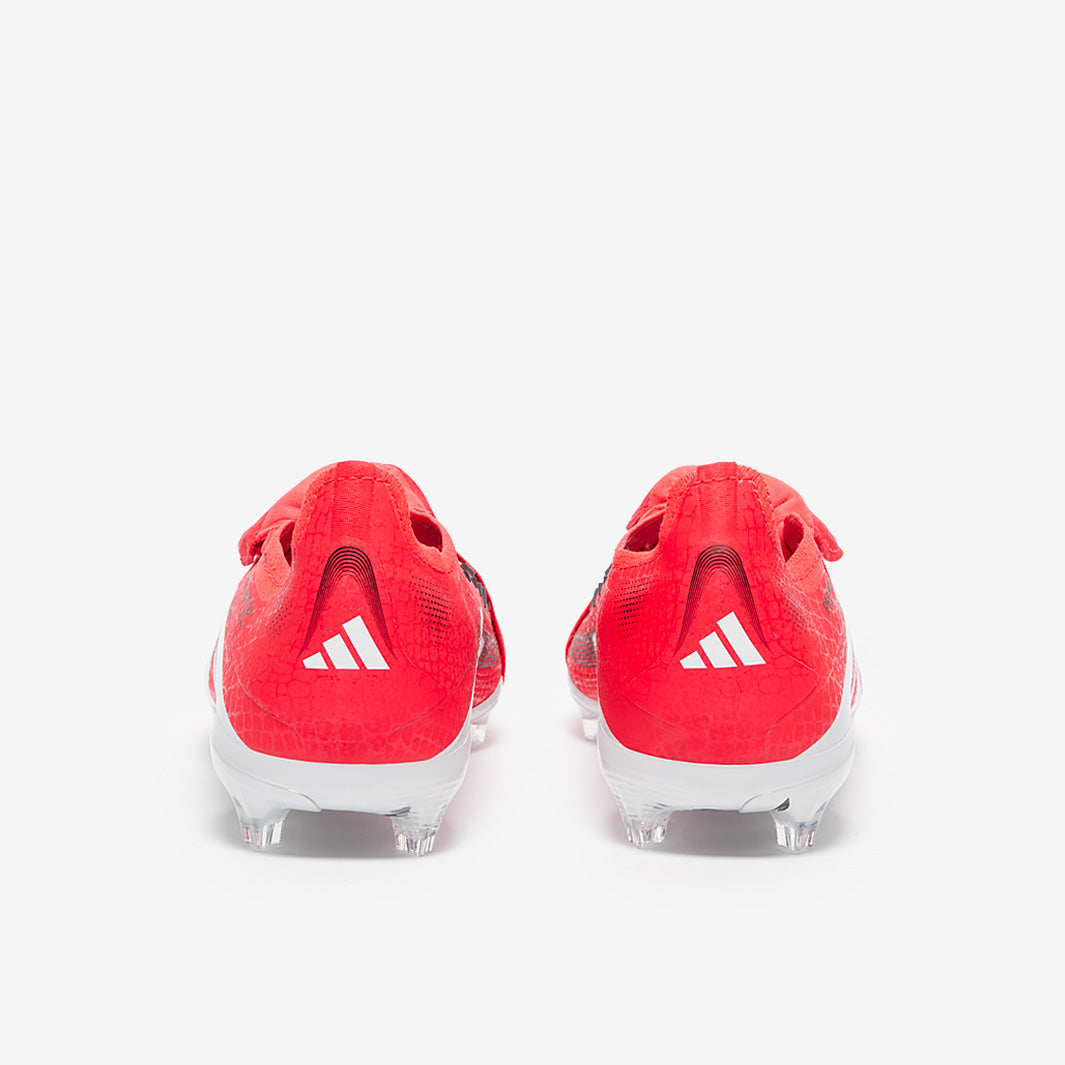 Adidas Kids Predator Elite Tongue FG Football Boots Lucid Red/White/Black