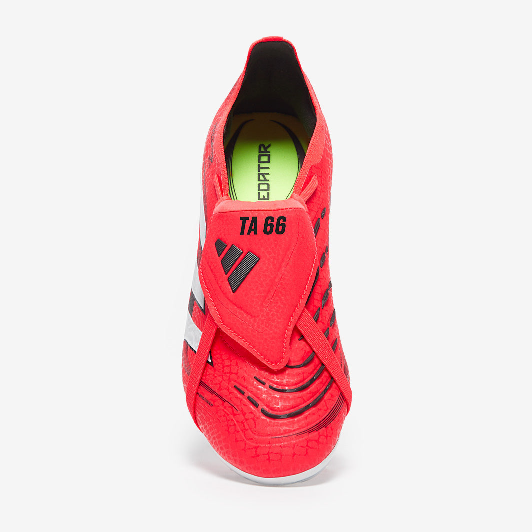 Adidas Kids Predator Elite Tongue FG Football Boots Lucid Red/White/Black
