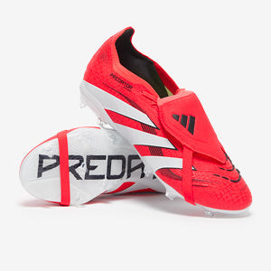 Adidas Kids Predator Elite Tongue FG Football Boots Lucid Red/White/Black