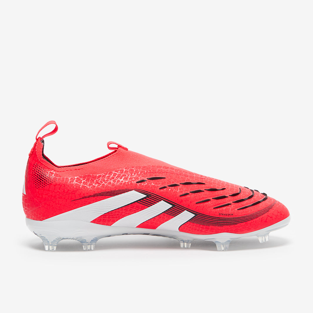 Adidas Kids Predator Elite Laceless FG Football Boots Lucid Red/White/Black