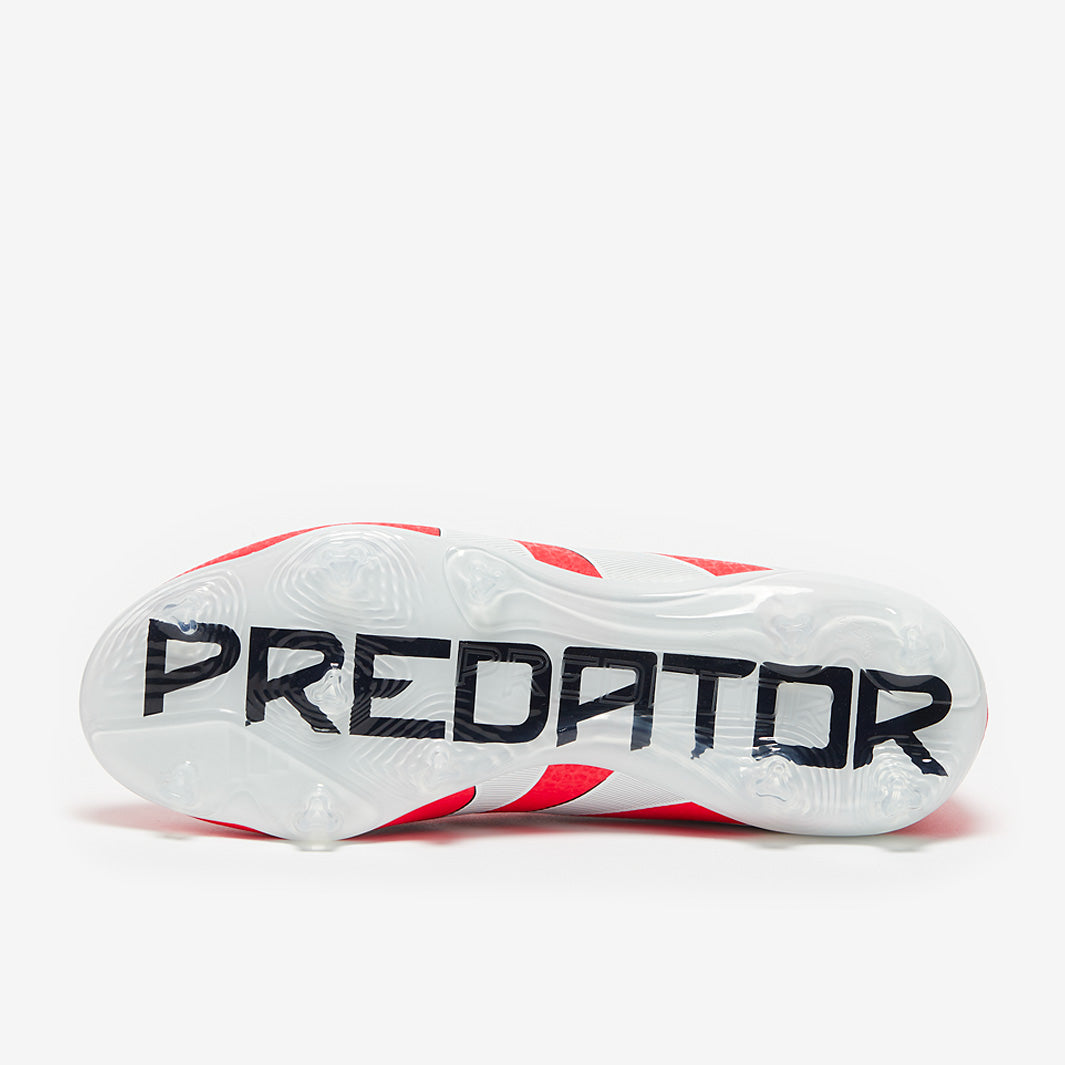 Adidas Kids Predator Elite FG Football Boots Lucid Red/White/Black