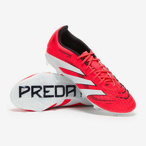 Adidas Kids Predator Elite FG Football Boots Lucid Red/White/Black
