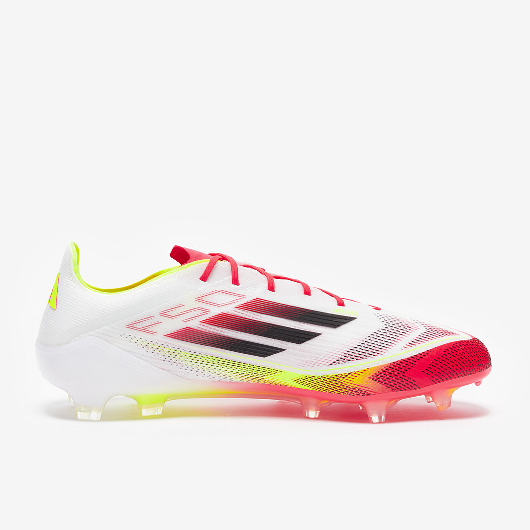 Adidas F50 Elite FG Football Boots White/Black/Solar Yellow
