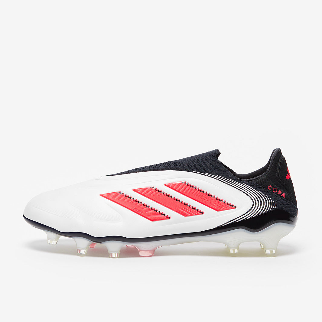 Adidas Copa Pure III Elite Laceless Leather FG Football Boots White/Lucid Red/Black