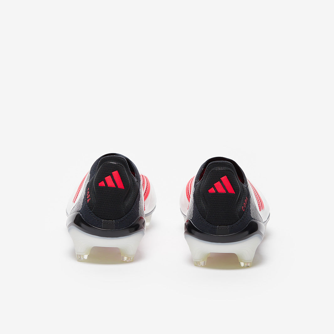Adidas Copa Pure III Elite Laceless Leather FG Football Boots White/Lucid Red/Black