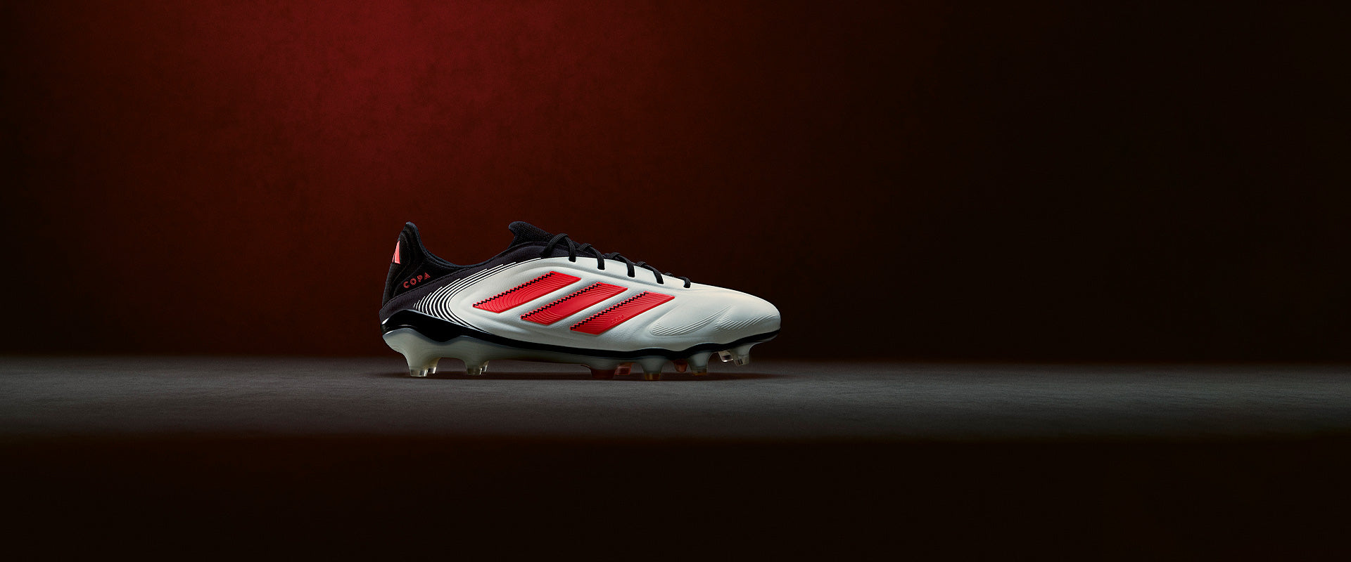Adidas Copa Pure III Elite Leather FG Football Boots White/Lucid Red/Black