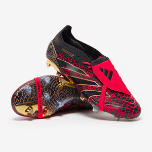 Adidas Predator Elite Tongue x Year of the Snake FG Football Boots Lucid Red/Gold Met/Black