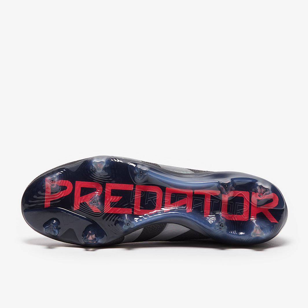 Adidas Predator Elite FG Football Boots Black/Grey Four/Lucid Red