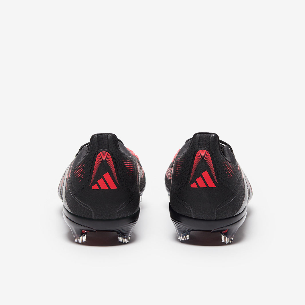 Adidas Kids Predator Elite FG Football Boots Black/Grey Four/Lucid Red