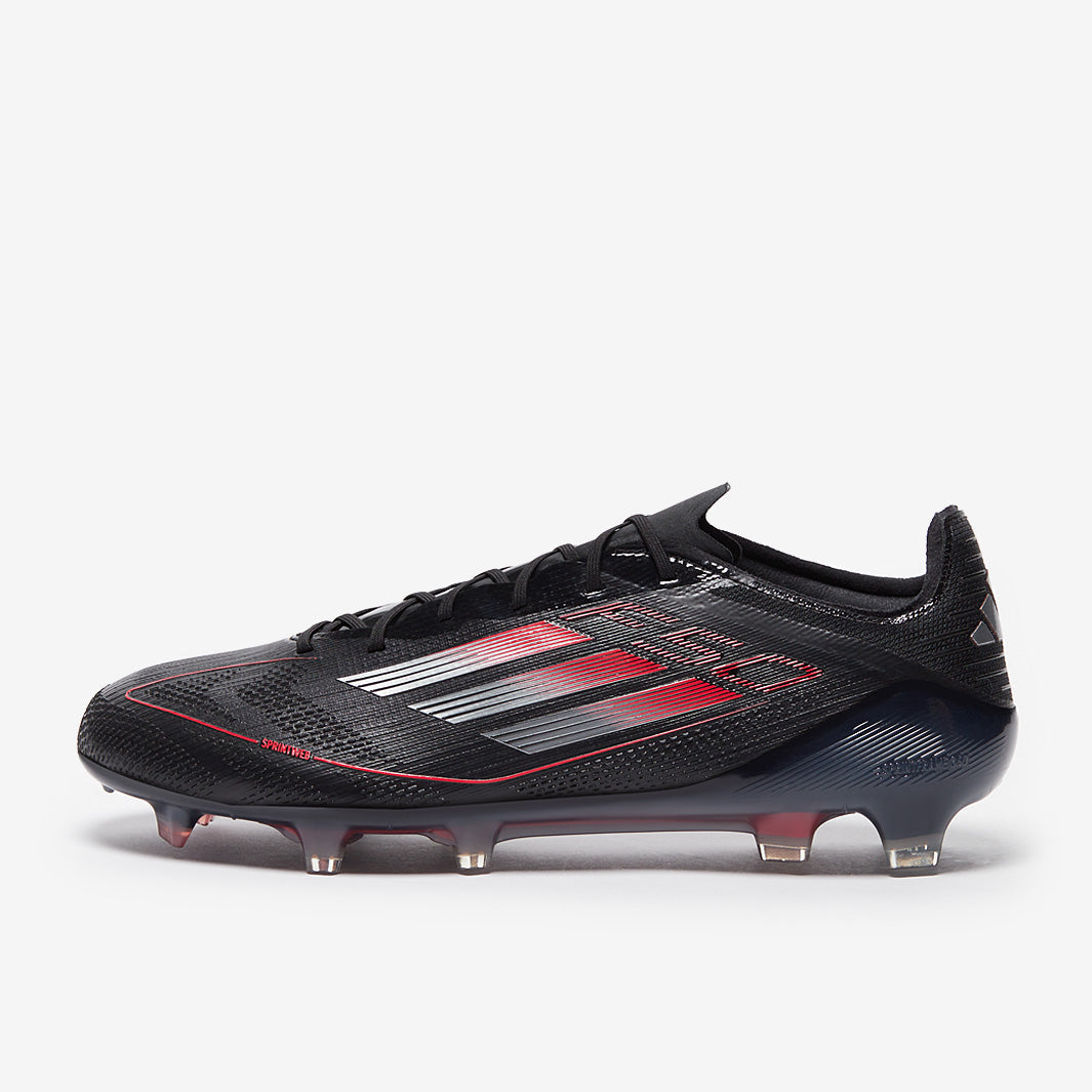 Adidas F50 Elite FG Football Boots Black/Iron Met/Lucid Red