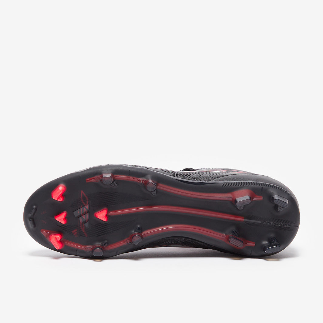 Adidas Kids F50 Elite FG Football Boots Black/Iron Met/Lucid Red