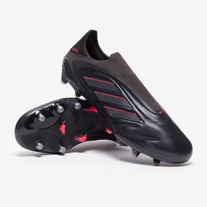 Adidas Copa Pure III Elite Laceless FG Football Boots Black/Carbon/Lucid Red