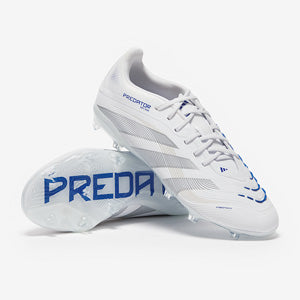 Adidas Kids Predator Elite FG Football Boots White/Silver Met./Bright Royal
