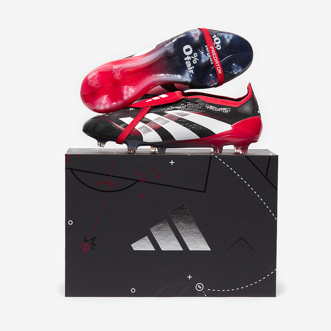 Adidas Predator Elite Tongue x Moments FG Football Boots Black/White/Vivid Red