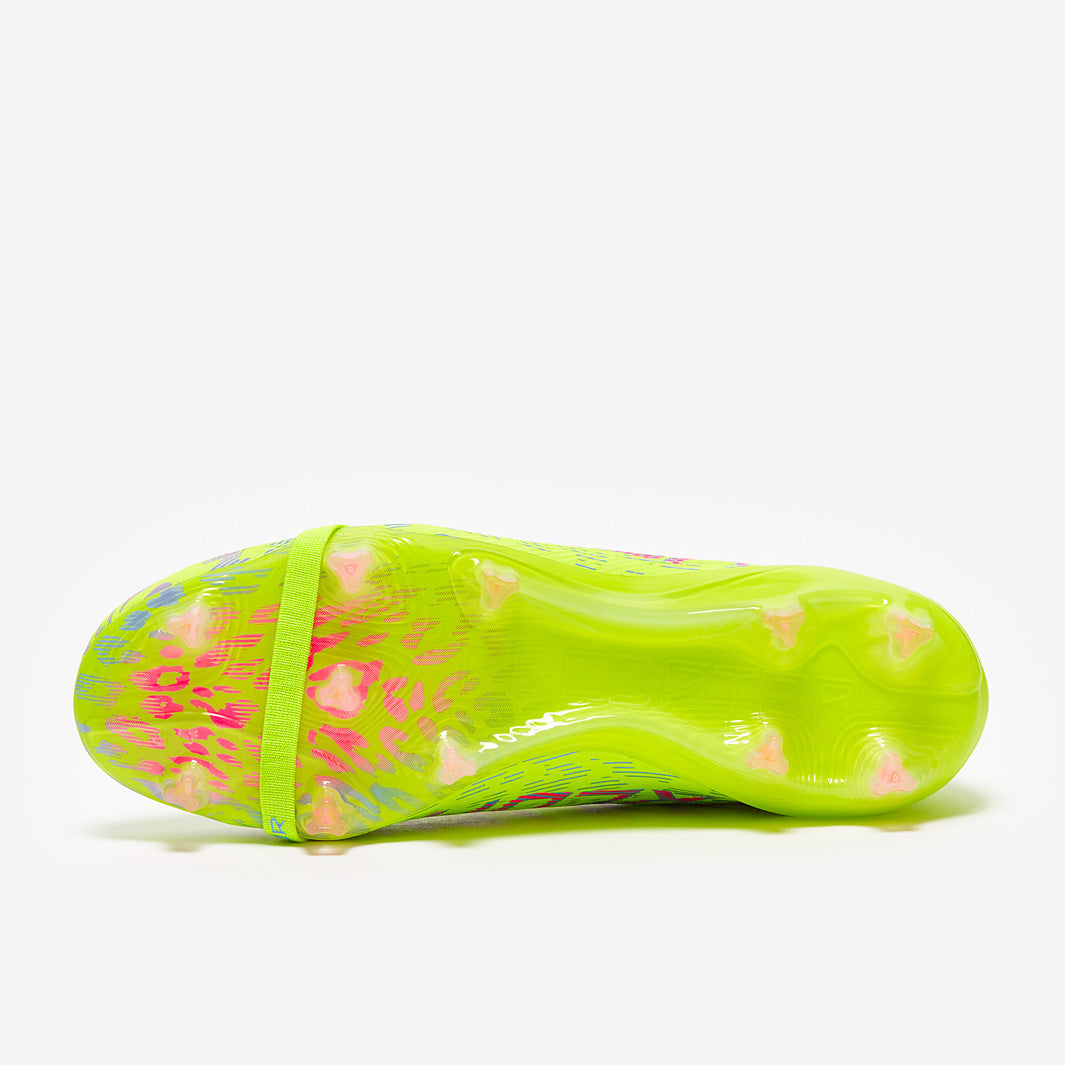 adidas Predator Elite Tongue FG Football Boots Lucid Lemon/Lucid Pink/Blue Fusion