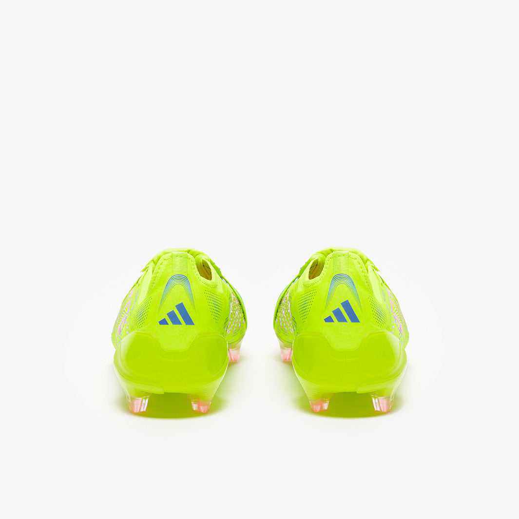 adidas Predator Elite Tongue FG Football Boots Lucid Lemon/Lucid Pink/Blue Fusion
