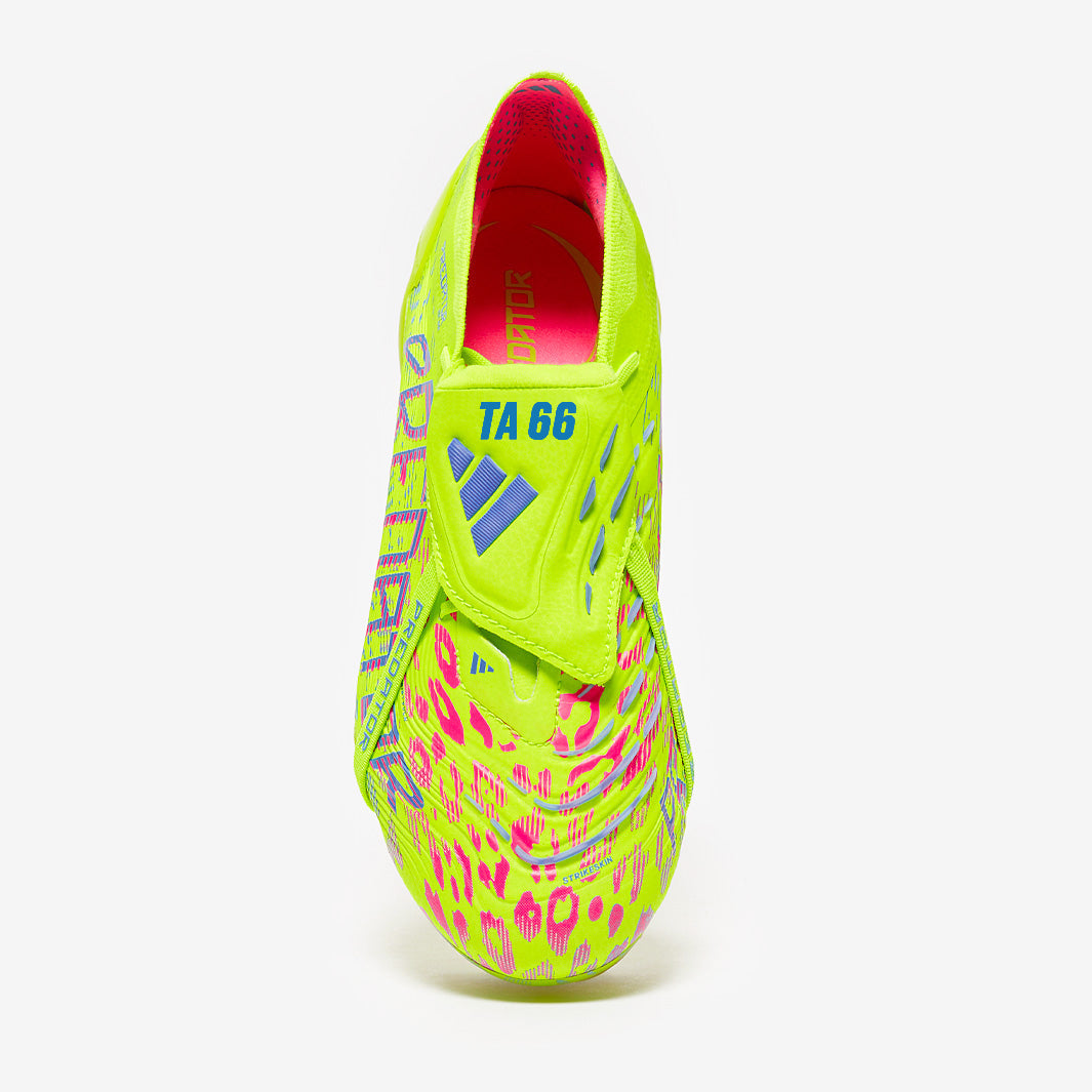 adidas Predator Elite Tongue FG Football Boots Lucid Lemon/Lucid Pink/Blue Fusion