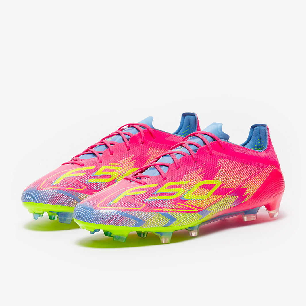 Adidas F50 Elite FG Football Boots Lucid Pink/Lucid Lemon/Blue Fusion