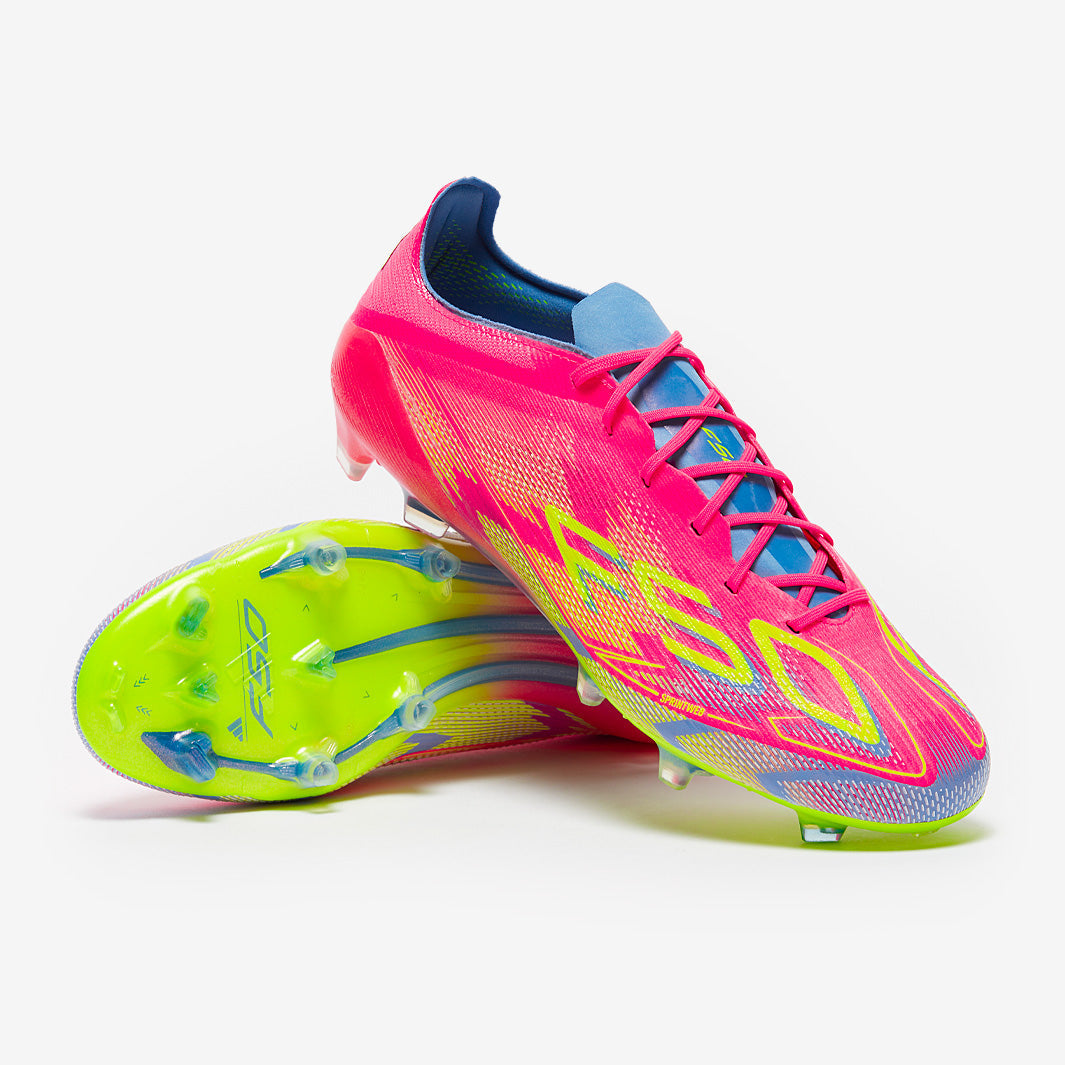 Adidas F50 Elite FG Football Boots Lucid Pink/Lucid Lemon/Blue Fusion