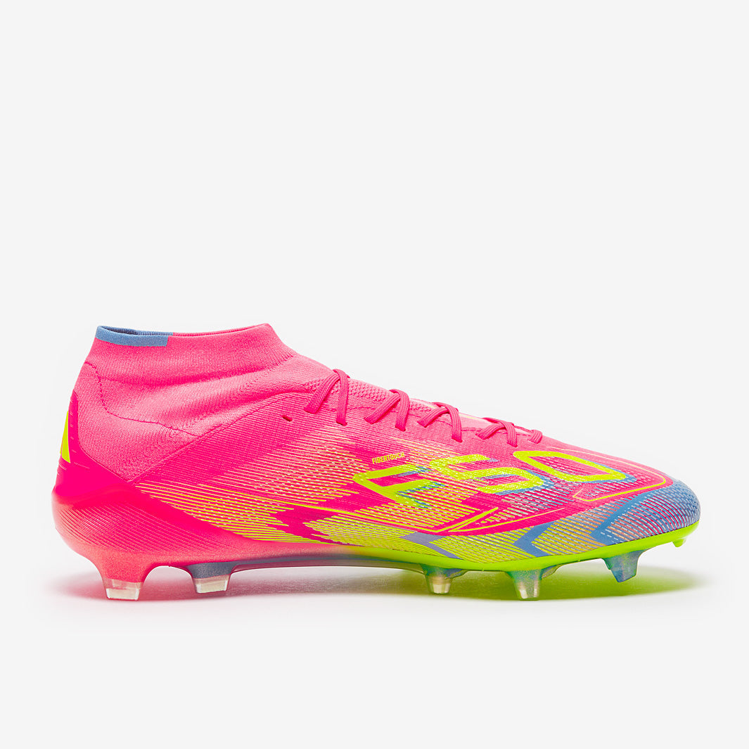 Adidas Women's F50 Elite Mid FG Football Boots Lucid Pink/Lucid Lemon/Blue Fusion