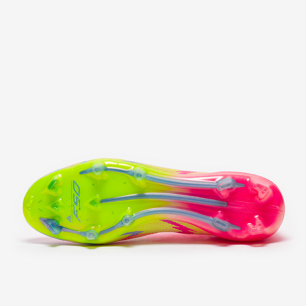 Adidas Women's F50 Elite Mid FG Football Boots Lucid Pink/Lucid Lemon/Blue Fusion