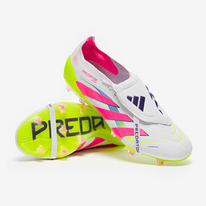 Adidas Predator Elite Tongue FG Football Boots White/Lucid Pink/Lucid Lemon
