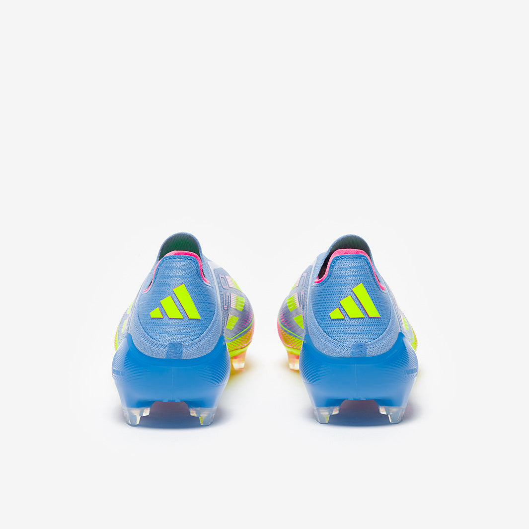 Adidas F50 Elite Laceless FG Football Boots Blue Fusion/Lucid Lemon/Lucid Pink