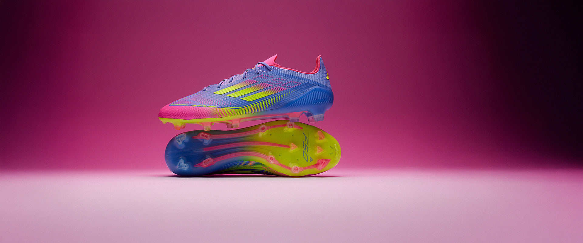 Adidas F50 Elite FG Football Boots Blue Fusion/Lucid Lemon/Lucid Pink