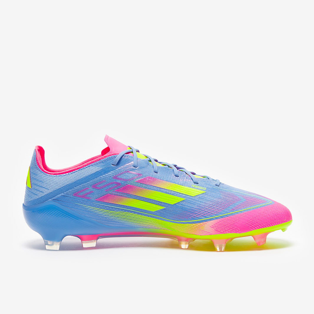 Adidas F50 Elite FG Football Boots Blue Fusion/Lucid Lemon/Lucid Pink