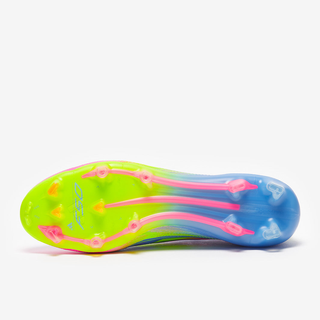 Adidas F50 Elite FG Football Boots Blue Fusion/Lucid Lemon/Lucid Pink