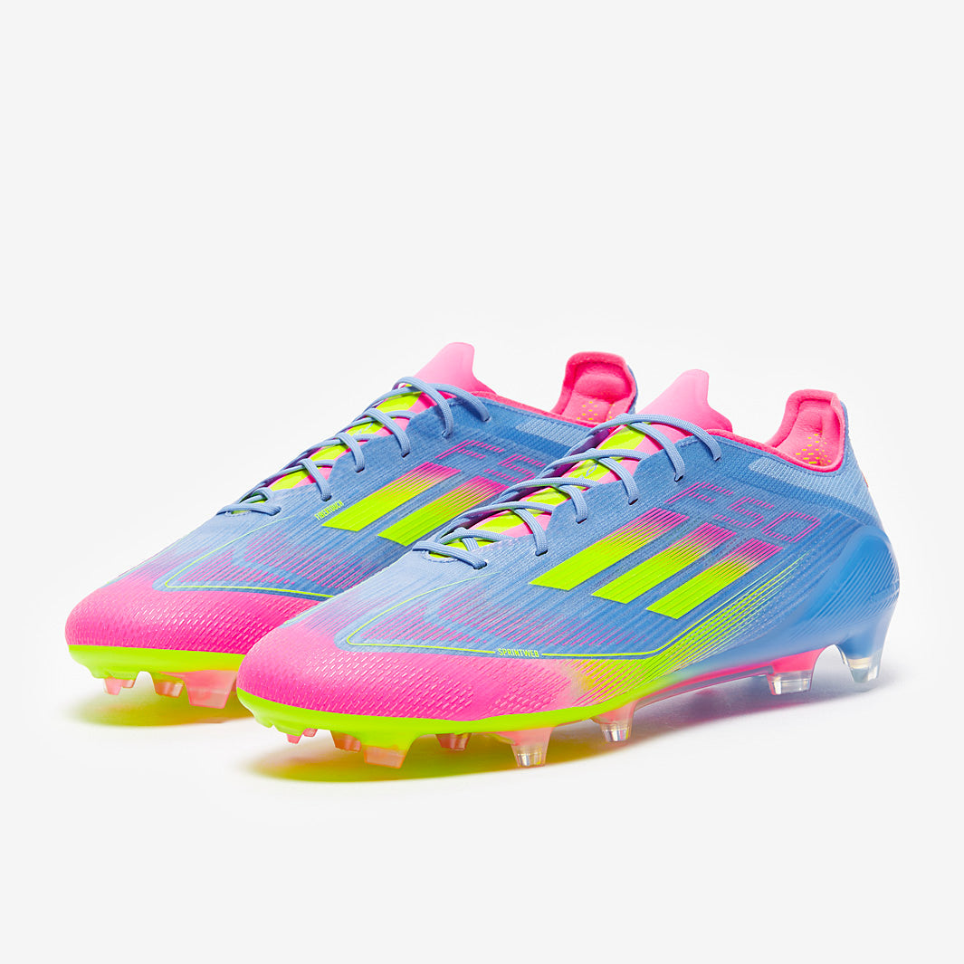 Adidas F50 Elite FG Football Boots Blue Fusion/Lucid Lemon/Lucid Pink