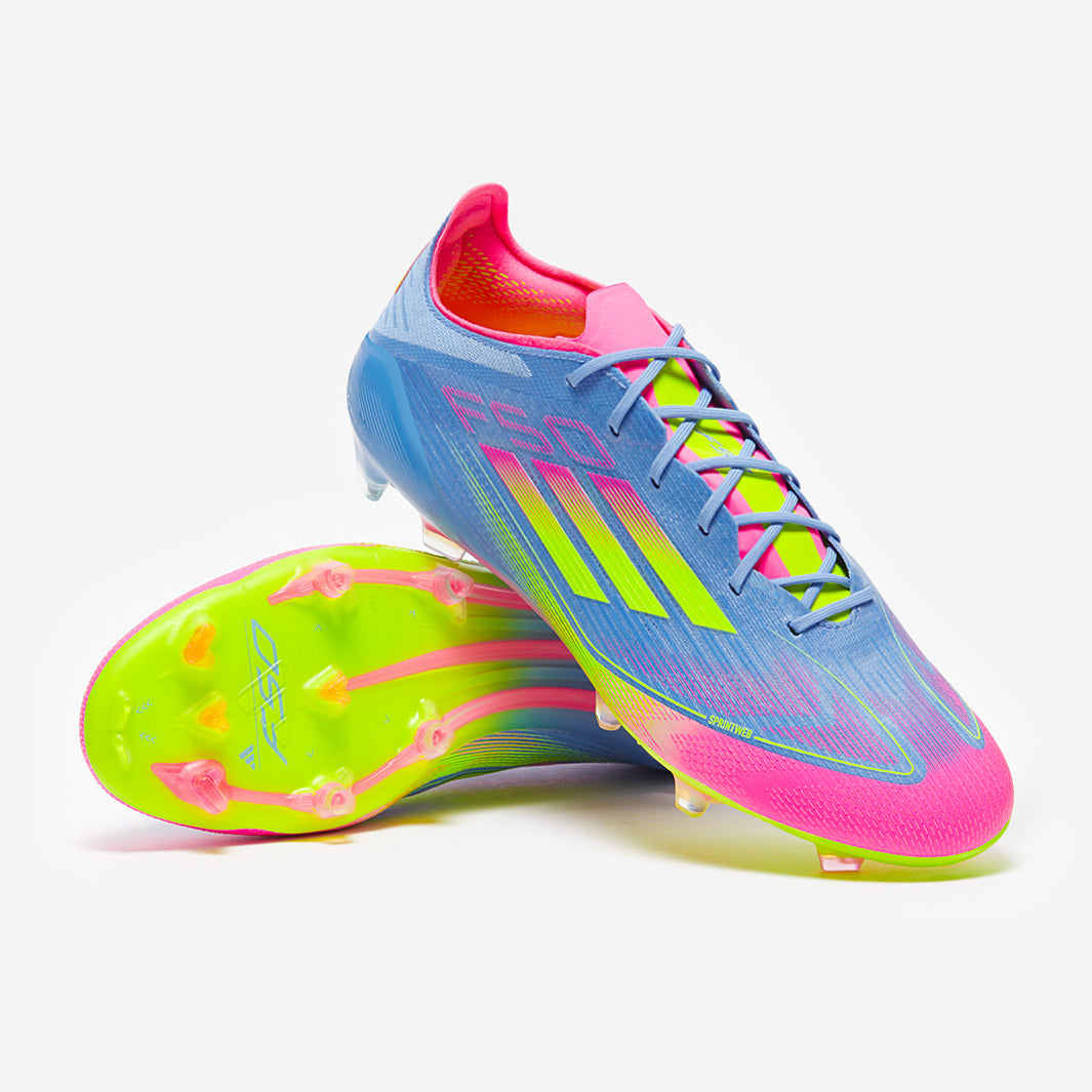 Adidas F50 Elite FG Football Boots Blue Fusion/Lucid Lemon/Lucid Pink