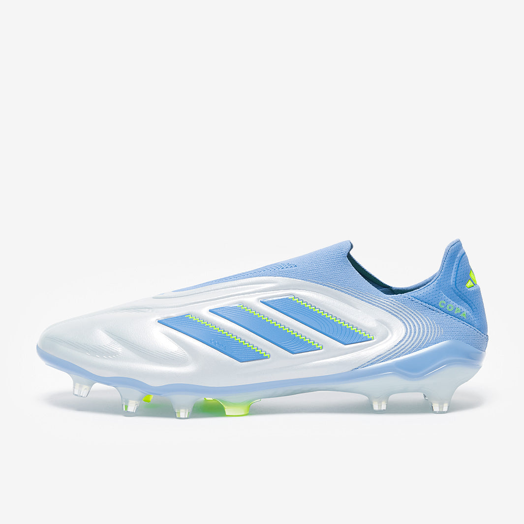 Adidas Copa Pure III Elite Laceless Leather FG Football Boots Halo Blue/Blue Fusion/Lucid Lemon