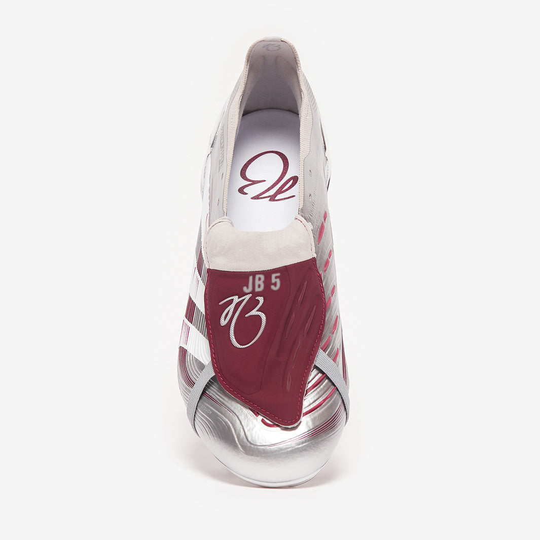 Adidas Predator Elite Tongue x Bellingham FG Football Boots Silver Met/Legacy Burgundy/Maroon