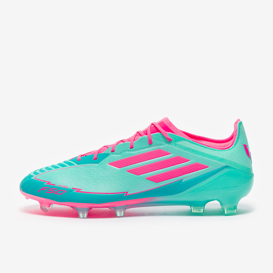 adidas F50 Elite x Messi FG Football Boots Flash Aqua/Lucid Pink/Lucid Cyan