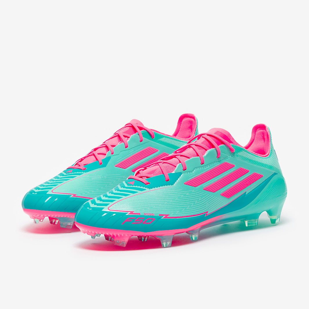 adidas F50 Elite x Messi FG Football Boots Flash Aqua/Lucid Pink/Lucid Cyan