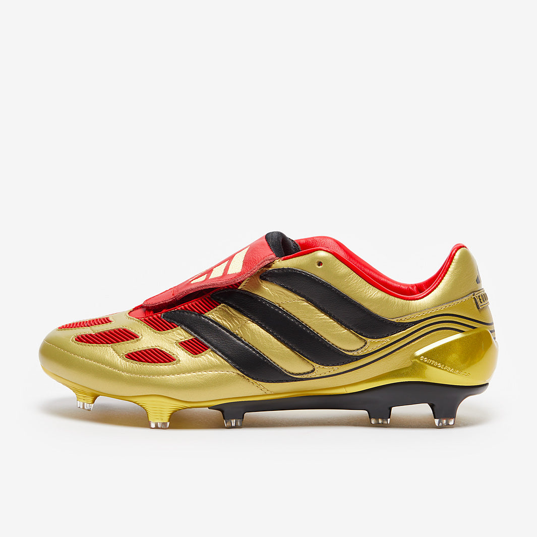 Adidas Predator Precision Elite X Zidane FG Football Boots Gold Met/Black/Collegiate Red