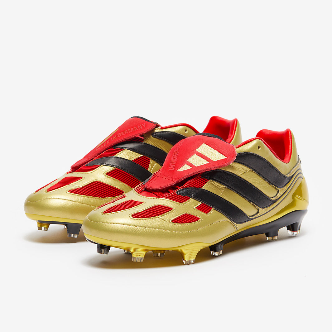 Adidas Predator Precision Elite X Zidane FG Football Boots Gold Met/Black/Collegiate Red