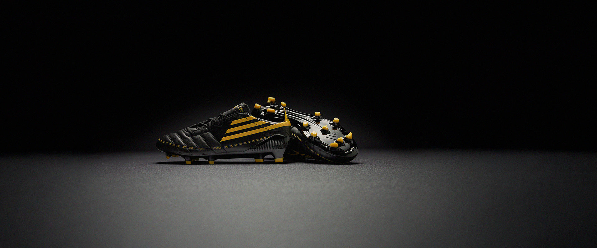 adidas F50 Elite Leather FG 2010 Edition Football Boots Core Black/Yellow/Utility Yellow