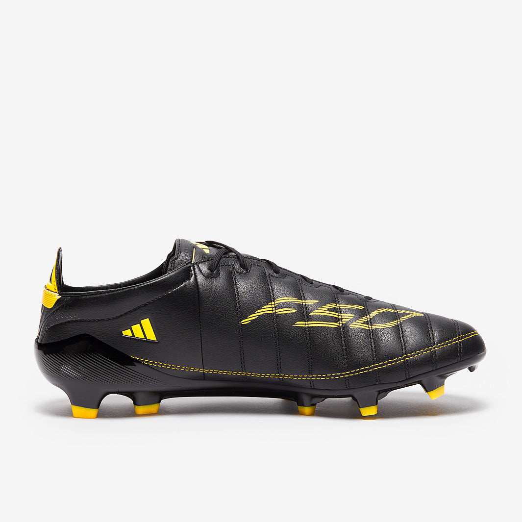 adidas F50 Elite Leather FG 2010 Edition Football Boots Core Black/Yellow/Utility Yellow