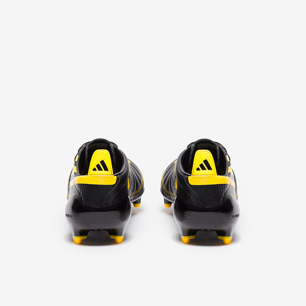 adidas F50 Elite Leather FG 2010 Edition Football Boots Core Black/Yellow/Utility Yellow
