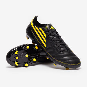 adidas F50 Elite Leather FG 2010 Edition Football Boots Core Black/Yellow/Utility Yellow