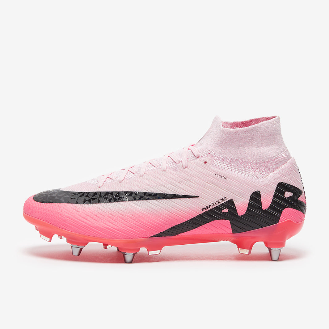 Nike Air Zoom Mercurial Superfly IX Elite SG Pro Football Boots Black/White