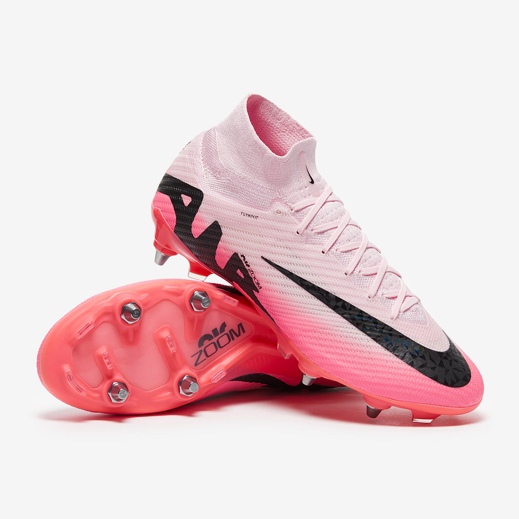 Nike Air Zoom Mercurial Superfly IX Elite SG Pro Football Boots Black/White