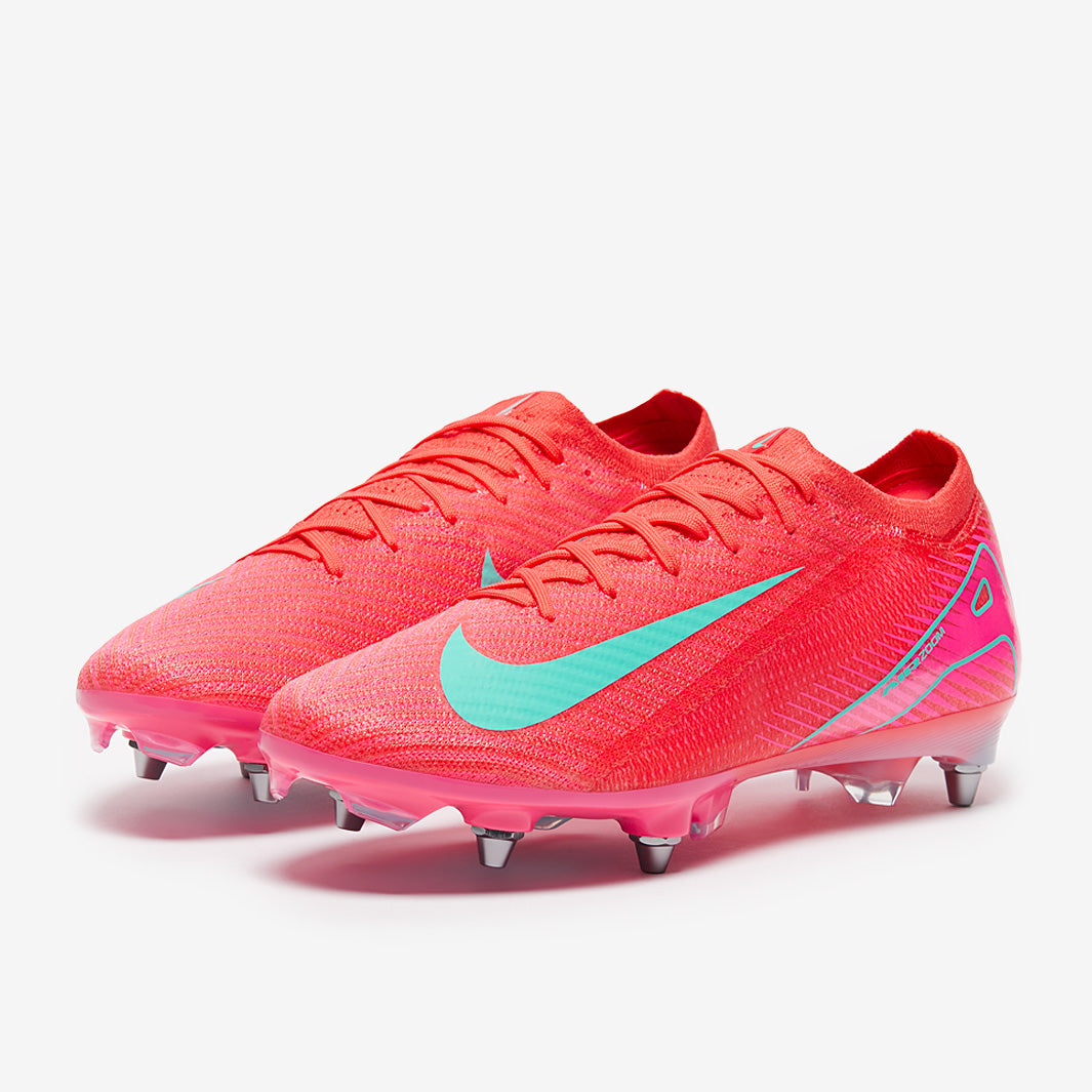 Nike Air Zoom Mercurial Vapor XVI Elite SG-Pro Football Boots Ember Glow/Aurora Green