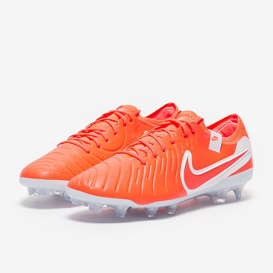 Nike Tiempo Legend X Elite FG Football Boots Hot Lava/White