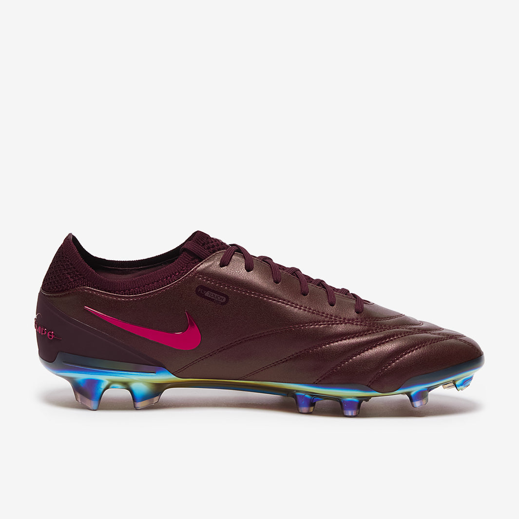 Nike Tiempo Legend X Elite FG SE x Made In Italy Football Boots Port Wine/Bright Crimson